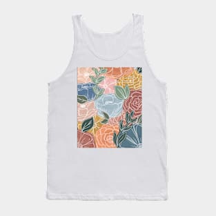 Painted Floral Tank Top